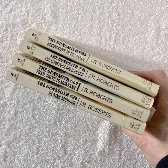 Vintage The Gunsmith  All Action Western Romance Novel x4 - Picture 7 of 14